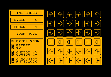 Time Chess game screenshot for Commodore PET